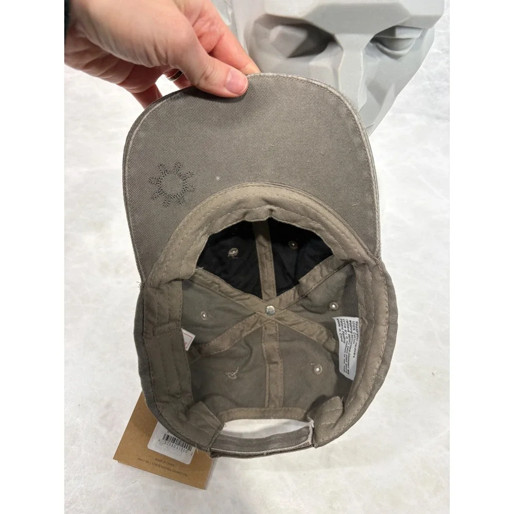 Restoration Hardware RH LED Baseball Cap Gray Washed Cotton Twill‎ Lighted Hat